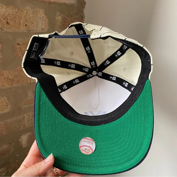 New Era Navy and Cream Pinstripe Cap - Picture 3 of 12